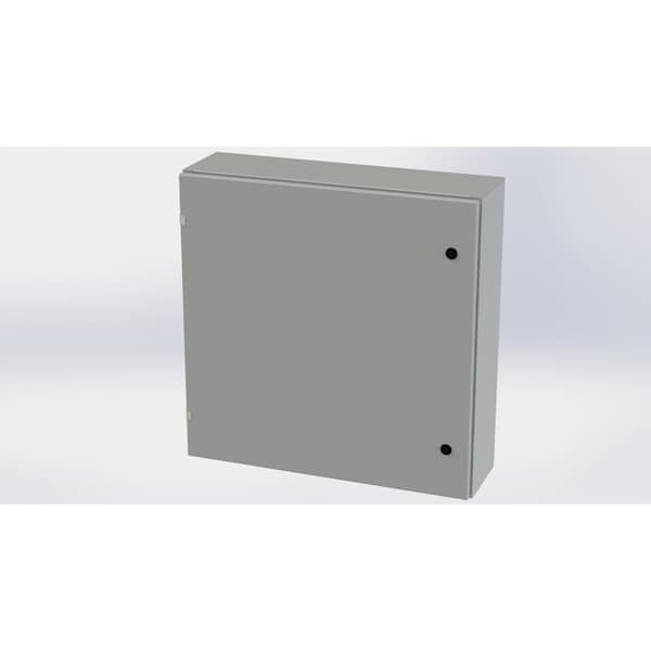 1/4 Turn Latch Electrical Enclosures, 30 in H, 8 in D, 30 in W, NEMA 3R, 4, 12, 13, Carbon Steel